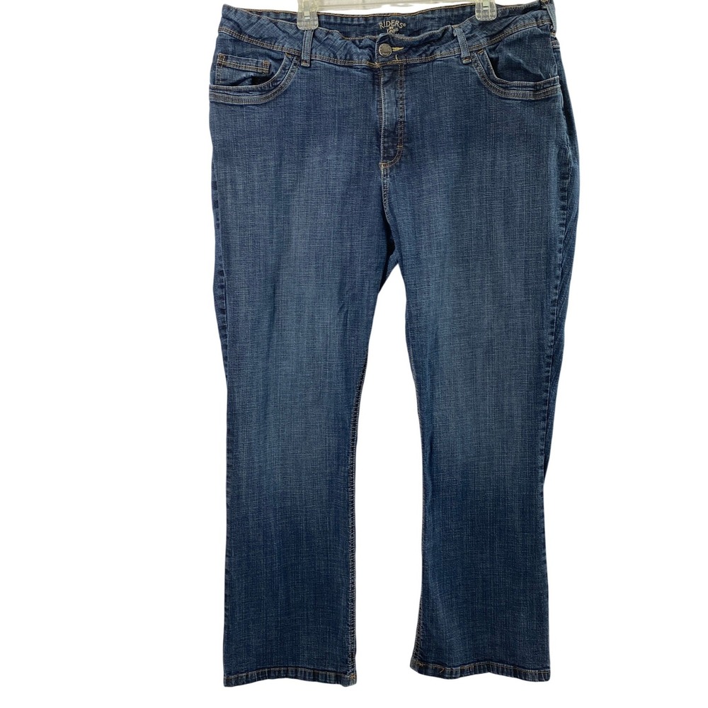 Lee Riders Jeans Women 40" W Bootcut Dark Wash‎ Denim Casual Mid Rise
